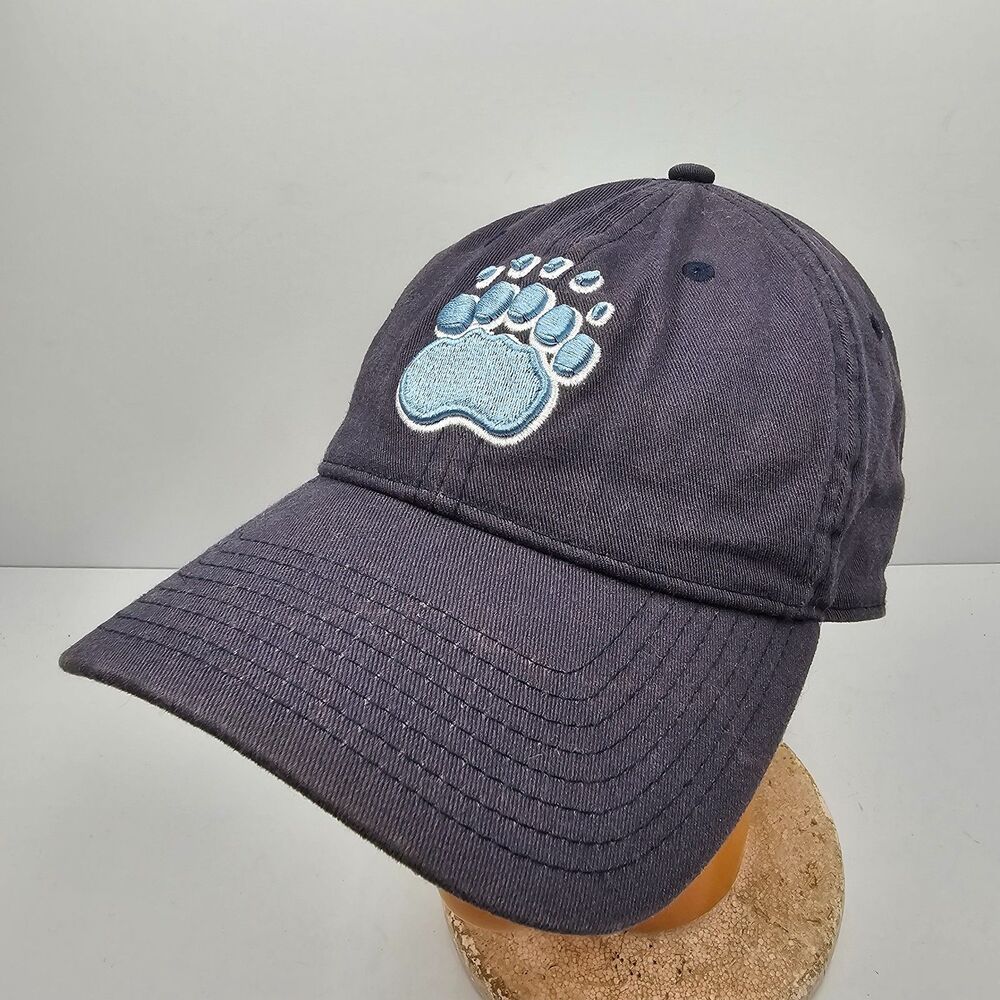 The Game Derby Academy 1784 Hat Navy Blue Bear Paw Embroidered Strapback Dad Cap